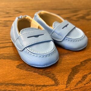 Janie And Jack Blue Kids Loafers Size 0-3m